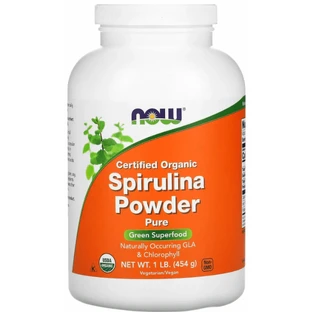 Спирулина Now Foods Spirulina, сертифицированный органический порошок, 454 г