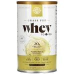 Сироватковий протеїн Solgar Grass Fed Whey To Go, порошок, смак ванілі, 338 г: ціни та характеристики