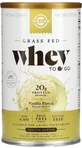 Сироватковий протеїн Solgar Grass Fed Whey To Go, порошок, смак ванілі, 338 г