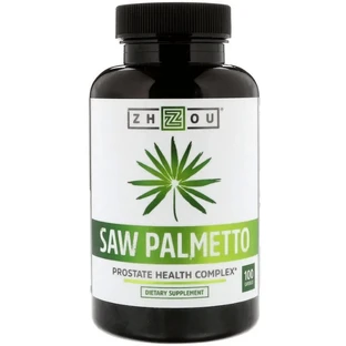 Со Пальметто здоровье простаты Zhou Nutrition Saw Palmetto, 100 капсул