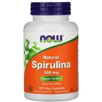 Спіруліна натуральна Now Foods Spirulina 500 мг, 120 вегетаріанських капсул: ціни та характеристики