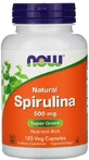 Спирулина натуральная Now Foods Spirulina 500 мг, 120 вегетарианских капсул.
