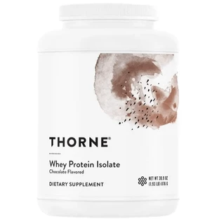Сироватковий протеїн, ізолят Thorne, Whey Protein, шоколад, 876 г