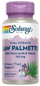 Экстракт ягод Со пальметто Solaray Saw Palmetto 160 мг, 60 гелевых капсул