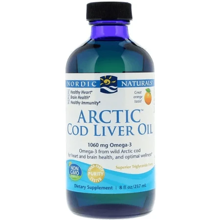 Риб'ячий жир з печінки тріски Nordic Naturals Arctic Cod Liver Oil, апельсин, арктичний, 237 мл: ціни та характеристики
