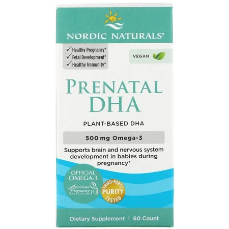 Риб'ячий жир для вагітних Nordic Naturals Prenatal DHA 500 мг, 60 гелевих капсул: ціни та характеристики