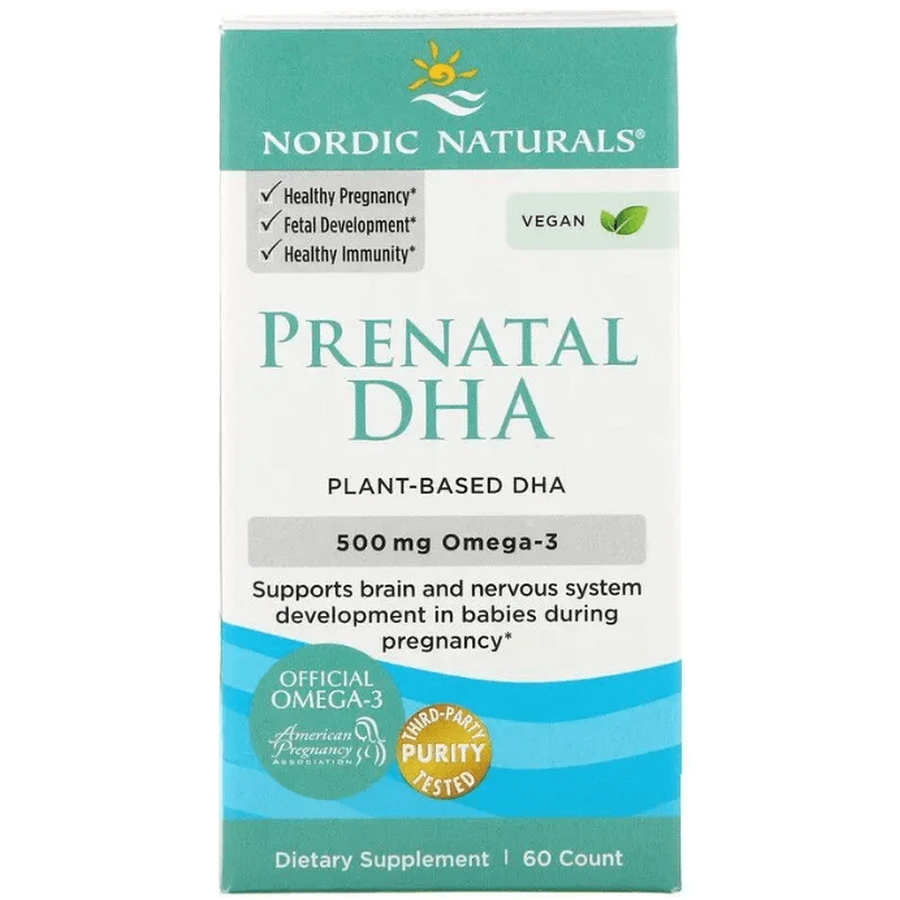 Риб'ячий жир для вагітних Nordic Naturals Prenatal DHA 500 мг, 60 гелевих капсул: ціни та характеристики
