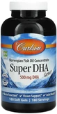 Рыбий жир Carlson Super-DHA Gems 500 мг, 180 капсул