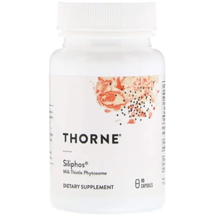 РасторопшаThorne Siliphos, 90 капсул