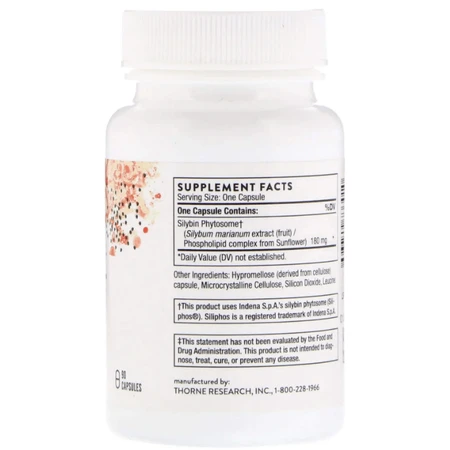 РасторопшаThorne Siliphos, 90 капсул: цены и характеристики