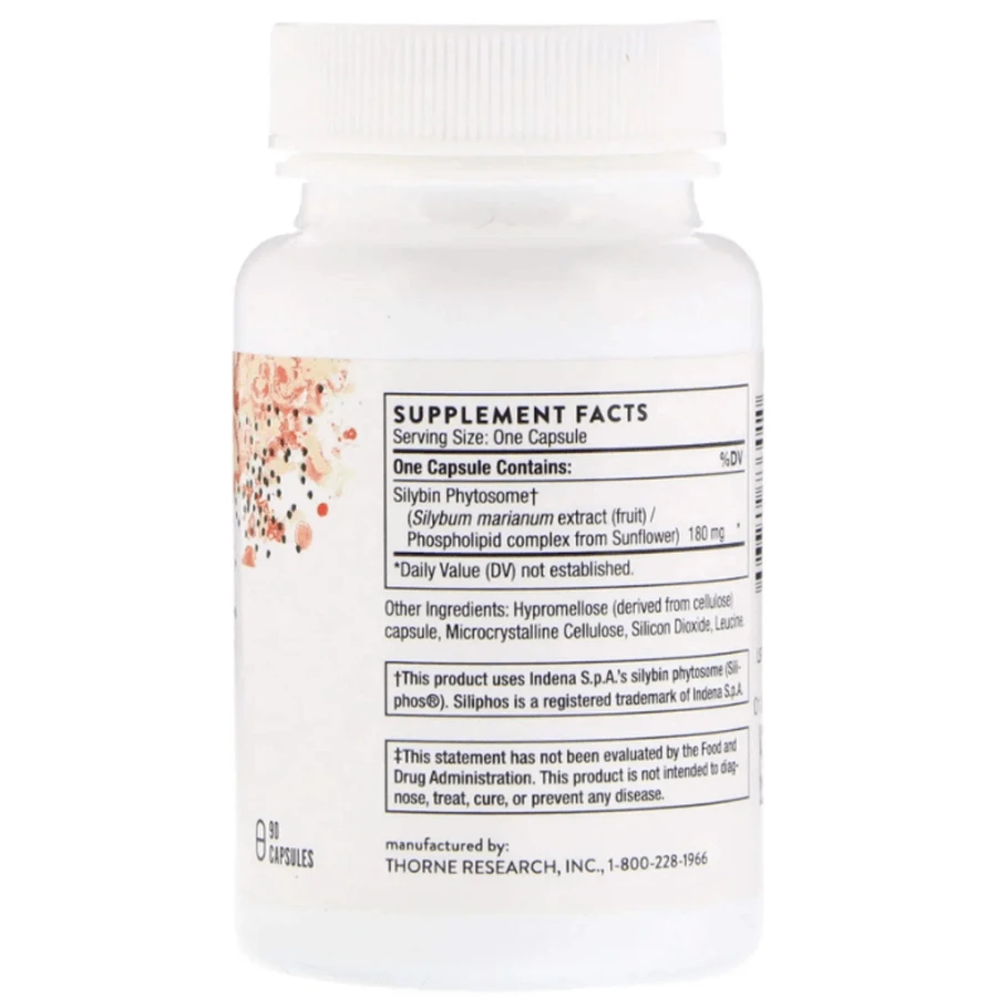 РасторопшаThorne Siliphos, 90 капсул: цены и характеристики