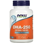 Докозагексаеновая кислота (ДГК) Now Foods DHA-250, 120 гелевых капсул: цены и характеристики