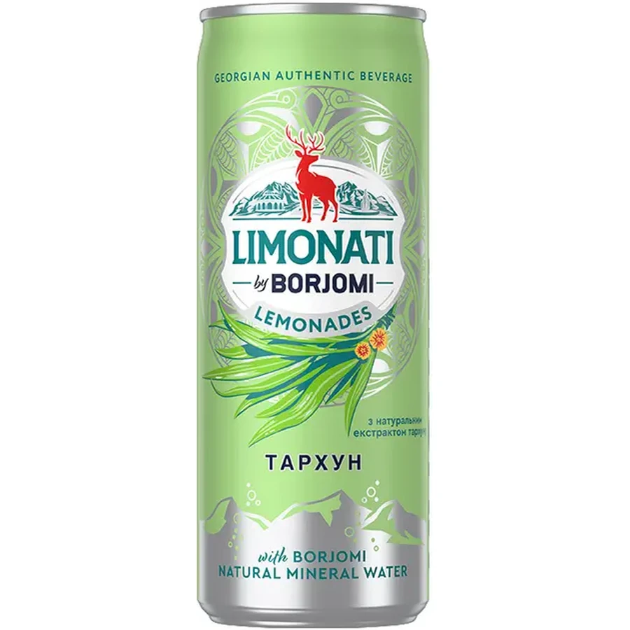 Лимонад Borjomi Limonati Тархун 0.33 л: ціни та характеристики