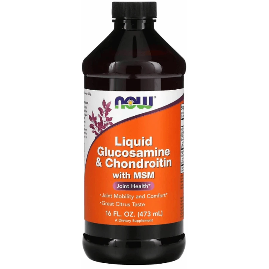 Глюкозамін та хондроїтин з МСМ Now Foods Glucosamine & Chondroitin with MSM, рідкий, 473 мл: ціни та характеристики