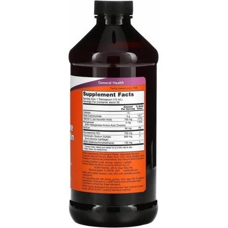 Глюкозамін та хондроїтин з МСМ Now Foods Glucosamine & Chondroitin with MSM, рідкий, 473 мл: ціни та характеристики