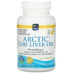 Рыбий жир из печени трески Nordic Naturals Cod Liver Oil 1000 мг, лимон, арктический, 90 капсул: цены и характеристики
