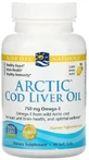 Рыбий жир из печени трески Nordic Naturals Cod Liver Oil 1000 мг, лимон, арктический, 90 капсул