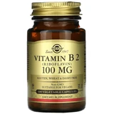 Рибофлавин (витамин В2) Solgar Vitamin B2 100 мг, 100 вегетарианских капсул