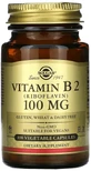 Рибофлавін (вітамін В2) Solgar Vitamin B2 100 мг, 100 вегетаріанських капсул