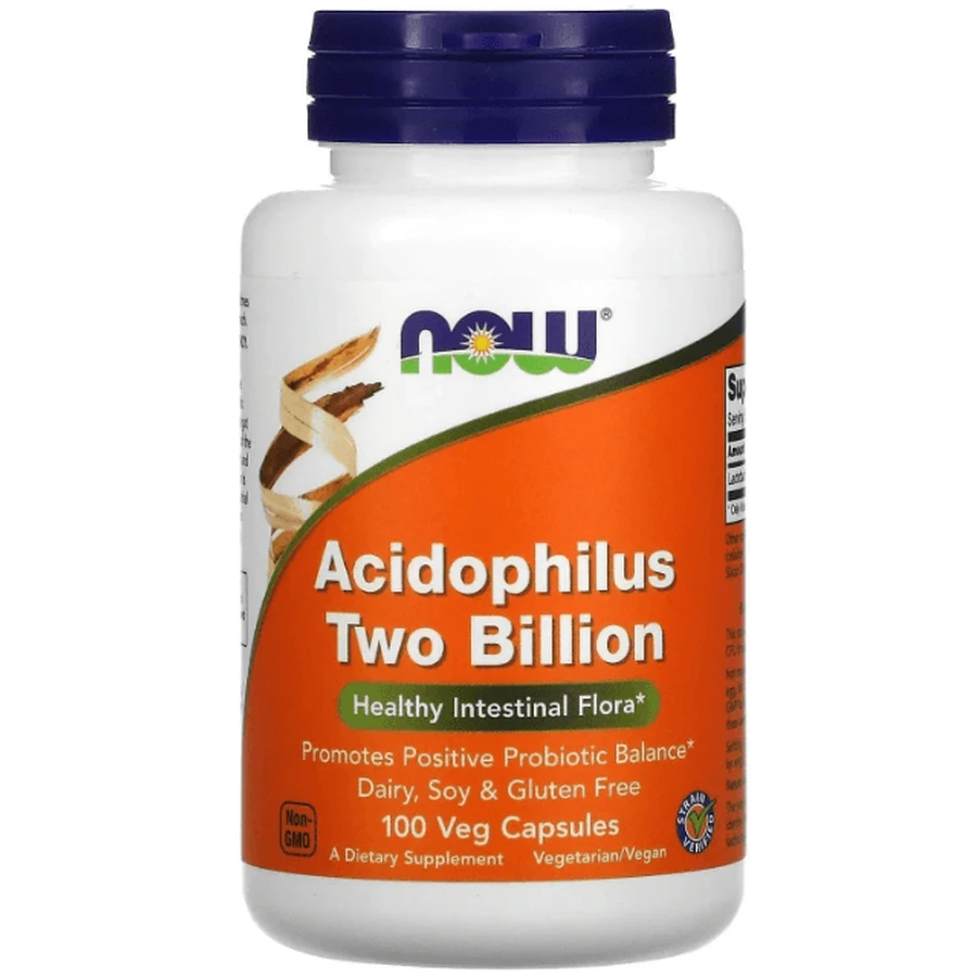 Пробіотик Now Foods Acidophilus 2 млрд, 100 рослинних капсул: ціни та характеристики
