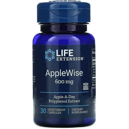 Поліфеноли яблучні Life Extension AppleWise Polyphenol 600 мг, екстракт, 30 капсул: ціни та характеристики