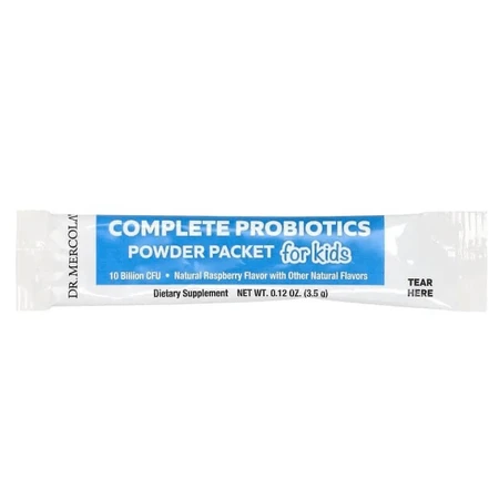 Пробіотики Dr. Mercola Complete Probiotics 10 млрд КУО, для дітей, смак малини, 3.5 г, № 30: ціни та характеристики