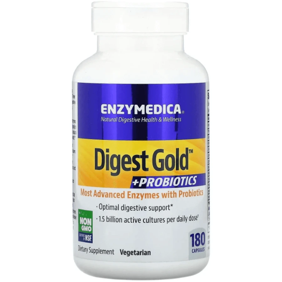 Пробиотики + ферменты Enzymedica Digest Gold + Probiotics, 180 капсул: цены и характеристики