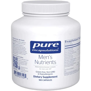 Витаминно-минеральный комплекс Pure Encapsulations Men's Nutrients для мужчин старше 40, 180 капсул