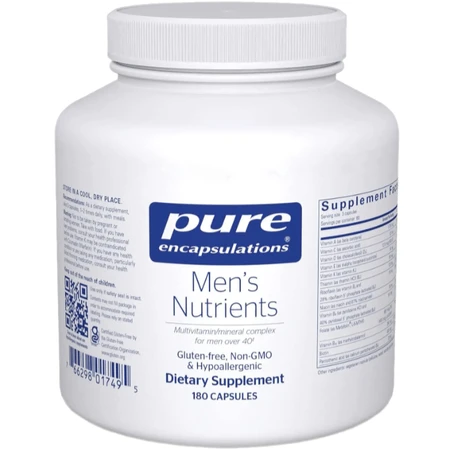Витаминно-минеральный комплекс Pure Encapsulations Men's Nutrients для мужчин старше 40, 180 капсул: цены и характеристики