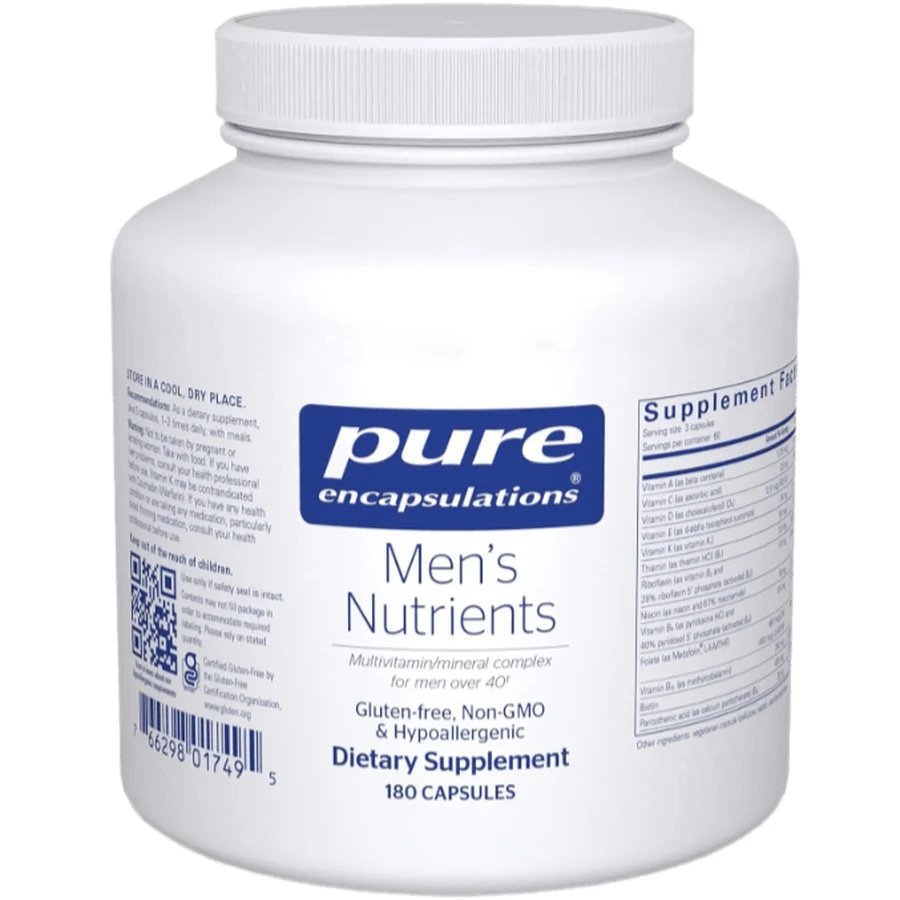 Витаминно-минеральный комплекс Pure Encapsulations Men's Nutrients для мужчин старше 40, 180 капсул: цены и характеристики