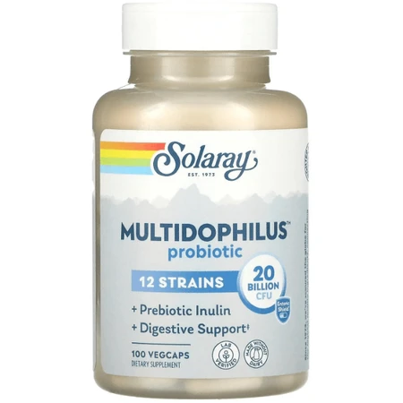 Пробіотик Solaray Multidophilus 12, 20 млрд КУО, 100 капсул: ціни та характеристики