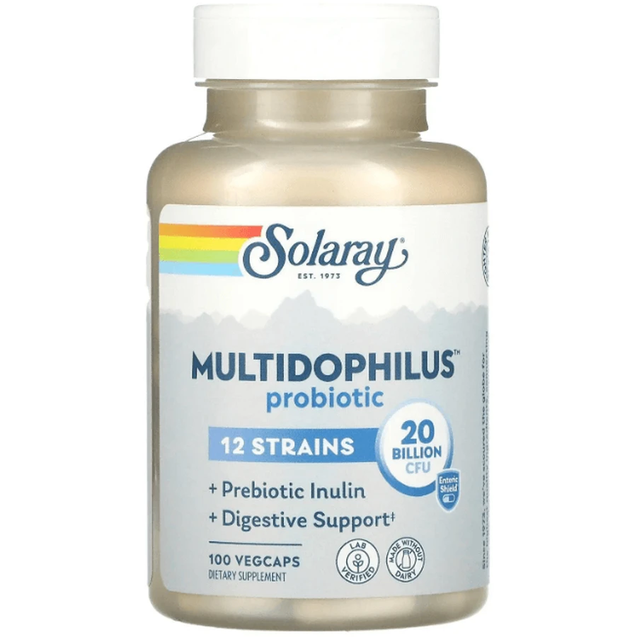 Пробіотик Solaray Multidophilus 12, 20 млрд КУО, 100 капсул: ціни та характеристики