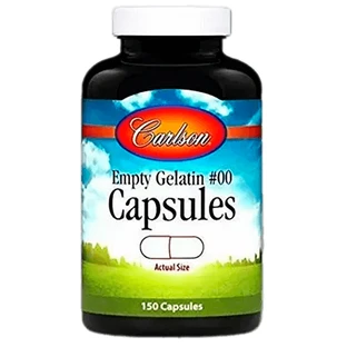 Порожні желатинові капсули Carlson Empty Caps Large #00, великі, 200 шт.