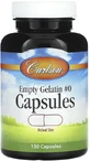 Порожні желатинові капсули Carlson Empty Caps Medium #0, середні, 150 шт.