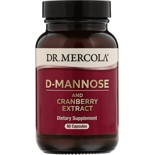 Поддержка почек с клюквой Dr. Mercola D-Mannose and Cranberry, 60 капсул