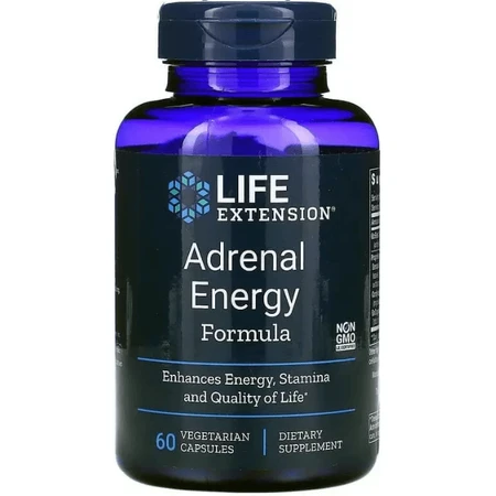 Поддержка надпочечников Life Extension Adrenal Energy Formula, 60 капсул: цены и характеристики