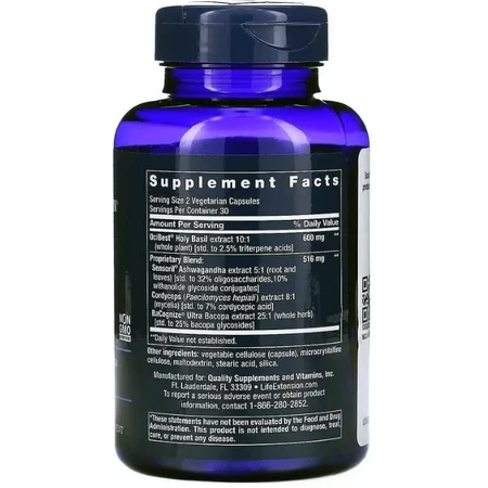Поддержка надпочечников Life Extension Adrenal Energy Formula, 60 капсул: цены и характеристики