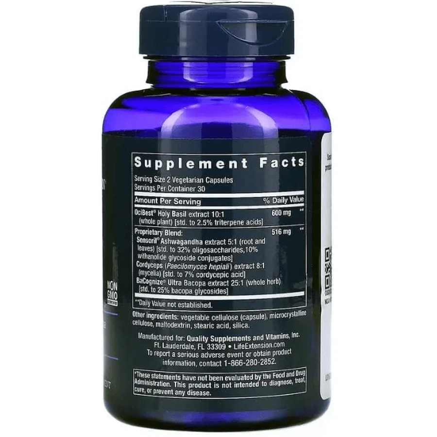 Поддержка надпочечников Life Extension Adrenal Energy Formula, 60 капсул: цены и характеристики
