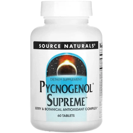 Пикногенол Сьюприм Source Naturals Pycnogenol Supreme, 60 таблеток: цены и характеристики