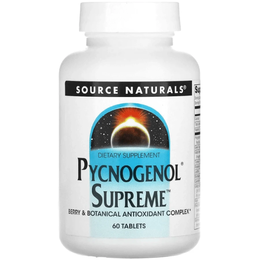 Пикногенол Сьюприм Source Naturals Pycnogenol Supreme, 60 таблеток: цены и характеристики