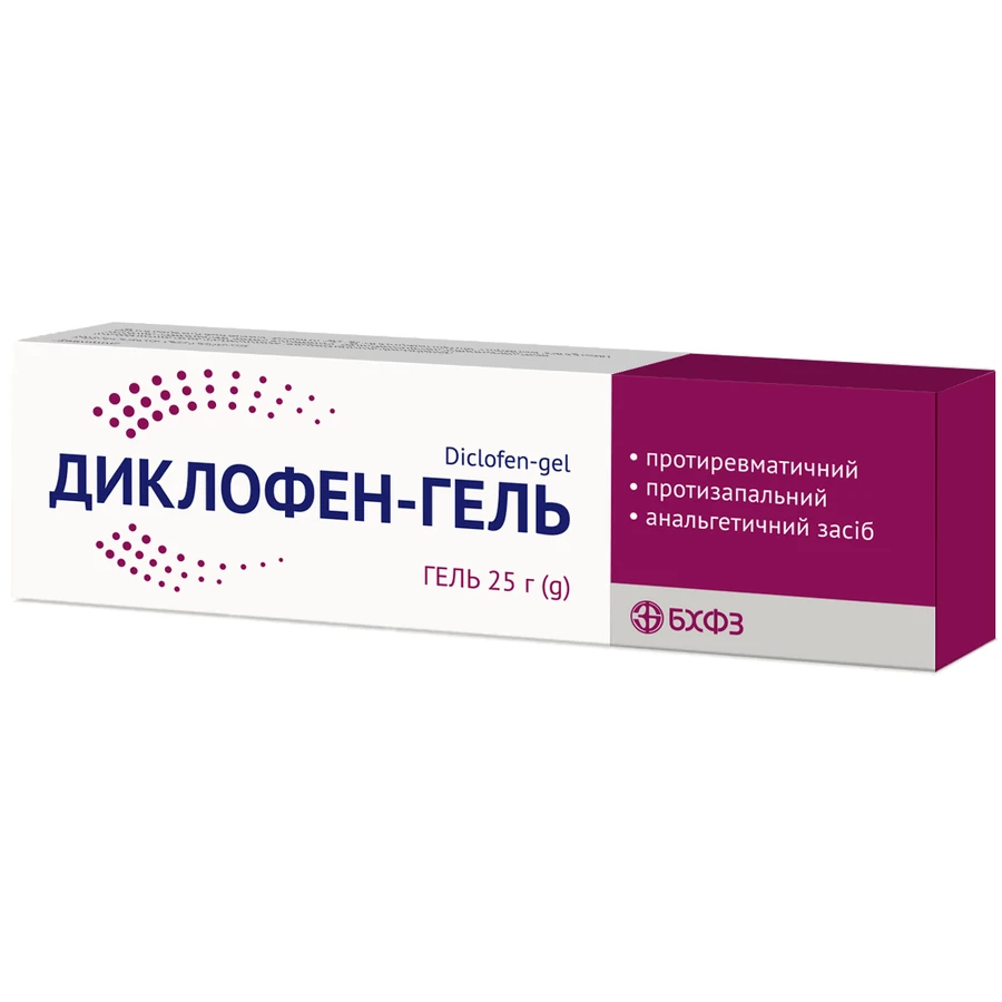 Диклофен-гель туба 25 г: цены и характеристики