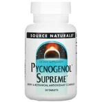 Пикногенол максимальный Source Naturals Pycnogenol Supreme, 30 таблеток: цены и характеристики