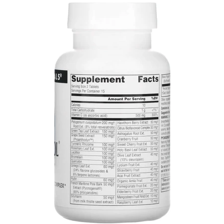 Пикногенол максимальный Source Naturals Pycnogenol Supreme, 30 таблеток: цены и характеристики