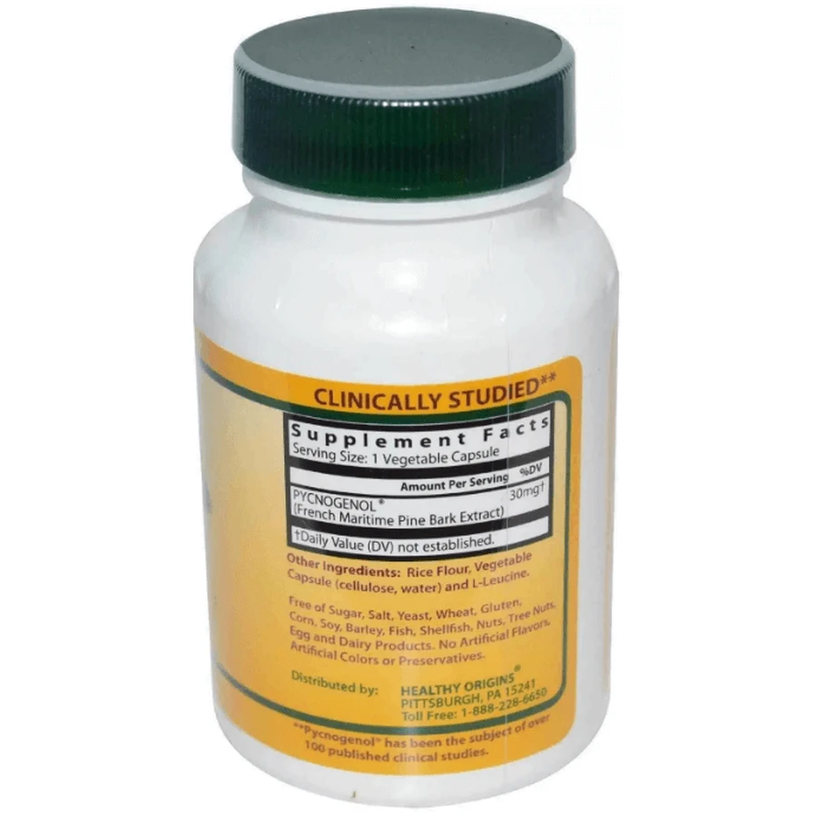 Пикногенол Healthy Origins Pycnogenol 30 мг, 60 капсул: цены и характеристики