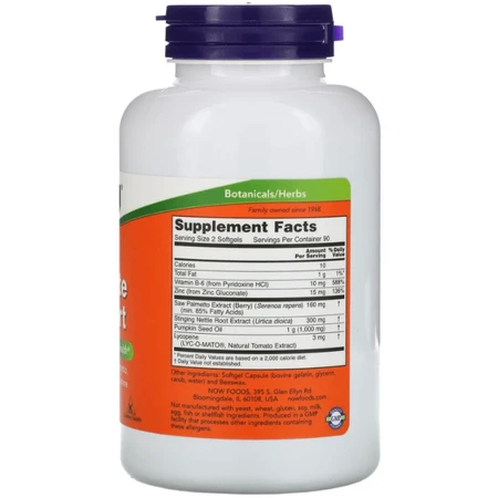 Поддержка простаты Now Foods Prostate Support, 180 гелевых капсул: цены и характеристики
