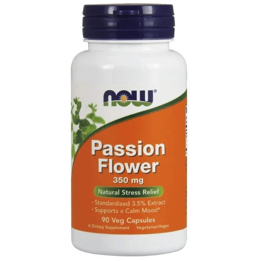 Страстоцвіт (екстракт квітів) Now Foods Passion Flower 350 мг, 90 вегетаріанських капсул: ціни та характеристики