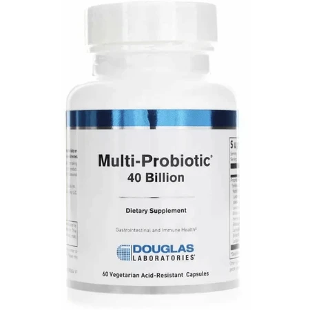 Поддержка кишечной флоры Douglas Laboratories Multi-Probiotic 40 млрд КОЕ, 60 вегетарианских кислоустойчивых капсул: цены и характеристики