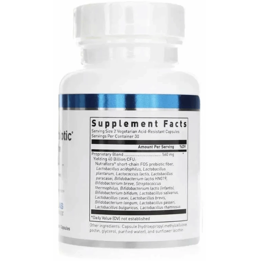 Поддержка кишечной флоры Douglas Laboratories Multi-Probiotic 40 млрд КОЕ, 60 вегетарианских кислоустойчивых капсул: цены и характеристики
