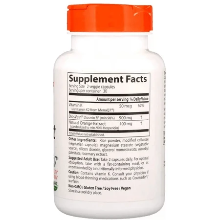 Від варикозу Doctor's Best Vein Support, 60 капсул: ціни та характеристики