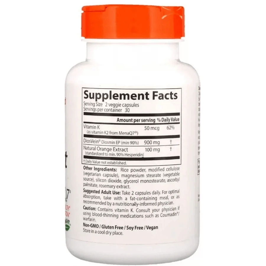 Від варикозу Doctor's Best Vein Support, 60 капсул: ціни та характеристики